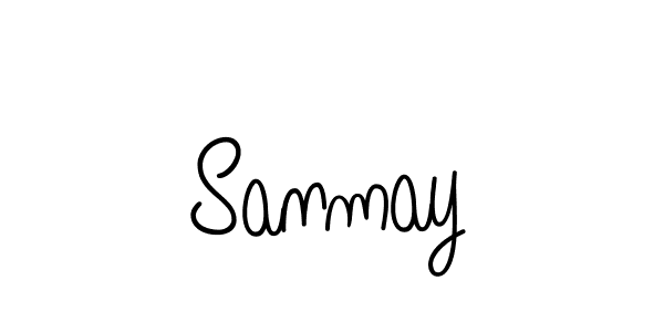 Sanmay stylish signature style. Best Handwritten Sign (Angelique-Rose-font-FFP) for my name. Handwritten Signature Collection Ideas for my name Sanmay. Sanmay signature style 5 images and pictures png