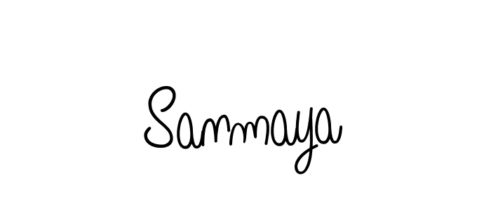 Sanmaya stylish signature style. Best Handwritten Sign (Angelique-Rose-font-FFP) for my name. Handwritten Signature Collection Ideas for my name Sanmaya. Sanmaya signature style 5 images and pictures png