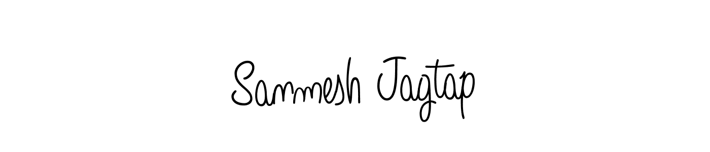 Angelique-Rose-font-FFP is a professional signature style that is perfect for those who want to add a touch of class to their signature. It is also a great choice for those who want to make their signature more unique. Get Sanmesh Jagtap name to fancy signature for free. Sanmesh Jagtap signature style 5 images and pictures png