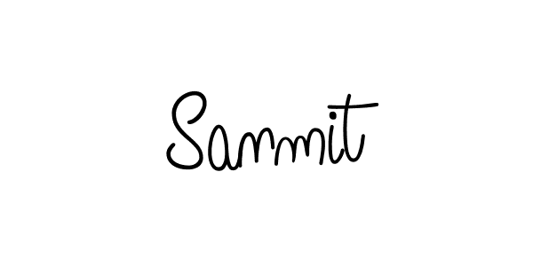 Design your own signature with our free online signature maker. With this signature software, you can create a handwritten (Angelique-Rose-font-FFP) signature for name Sanmit. Sanmit signature style 5 images and pictures png