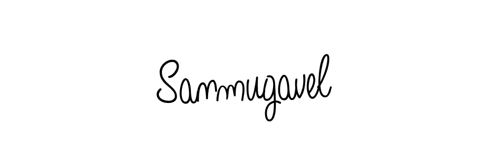 You should practise on your own different ways (Angelique-Rose-font-FFP) to write your name (Sanmugavel) in signature. don't let someone else do it for you. Sanmugavel signature style 5 images and pictures png