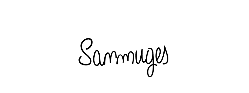 Use a signature maker to create a handwritten signature online. With this signature software, you can design (Angelique-Rose-font-FFP) your own signature for name Sanmuges. Sanmuges signature style 5 images and pictures png