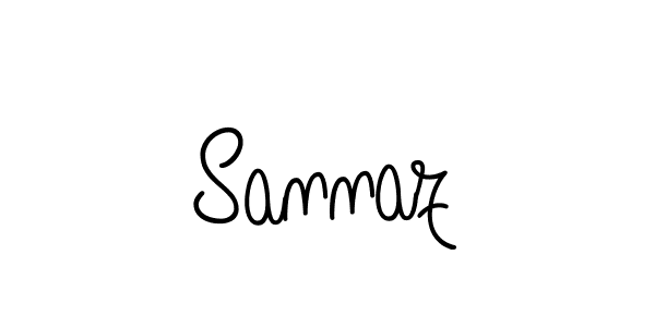 Use a signature maker to create a handwritten signature online. With this signature software, you can design (Angelique-Rose-font-FFP) your own signature for name Sannaz. Sannaz signature style 5 images and pictures png