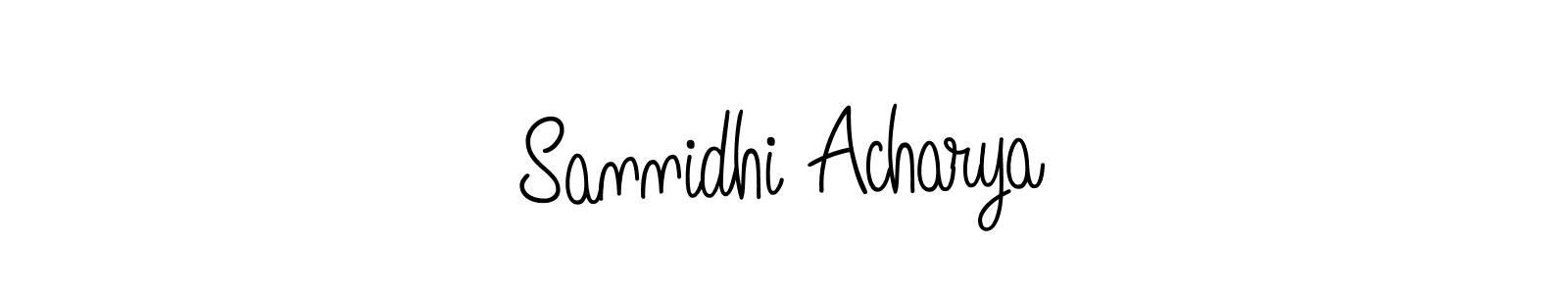 Here are the top 10 professional signature styles for the name Sannidhi Acharya. These are the best autograph styles you can use for your name. Sannidhi Acharya signature style 5 images and pictures png