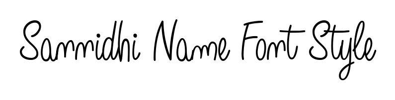 Use a signature maker to create a handwritten signature online. With this signature software, you can design (Angelique-Rose-font-FFP) your own signature for name Sannidhi Name Font Style. Sannidhi Name Font Style signature style 5 images and pictures png