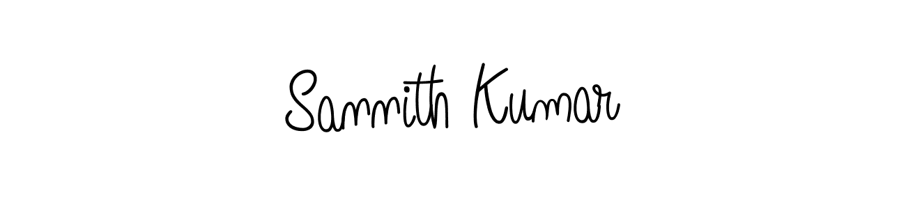 Best and Professional Signature Style for Sannith Kumar. Angelique-Rose-font-FFP Best Signature Style Collection. Sannith Kumar signature style 5 images and pictures png