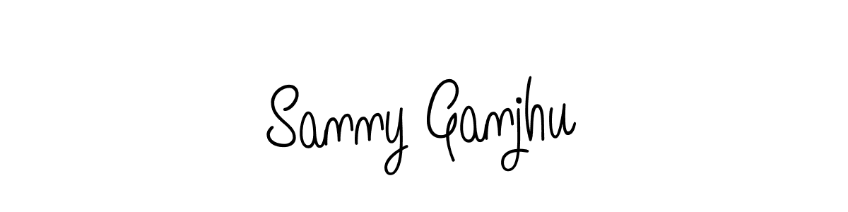 The best way (Angelique-Rose-font-FFP) to make a short signature is to pick only two or three words in your name. The name Sanny Ganjhu include a total of six letters. For converting this name. Sanny Ganjhu signature style 5 images and pictures png