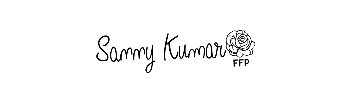 Use a signature maker to create a handwritten signature online. With this signature software, you can design (Angelique-Rose-font-FFP) your own signature for name Sanny Kumar0. Sanny Kumar0 signature style 5 images and pictures png