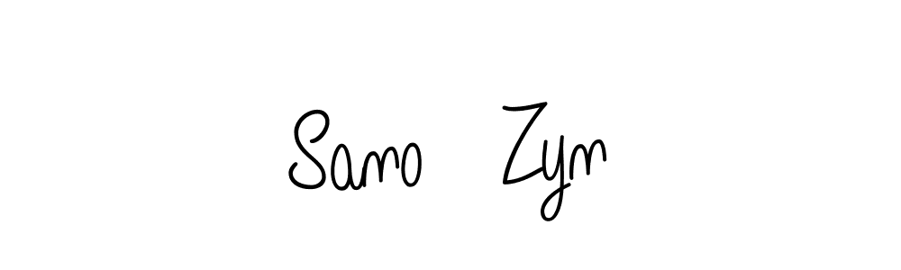 You can use this online signature creator to create a handwritten signature for the name Sano   Zyn. This is the best online autograph maker. Sano   Zyn signature style 5 images and pictures png