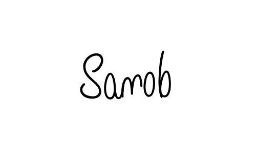 Once you've used our free online signature maker to create your best signature Angelique-Rose-font-FFP style, it's time to enjoy all of the benefits that Sanob name signing documents. Sanob signature style 5 images and pictures png