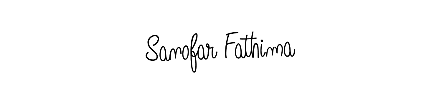 Sanofar Fathima stylish signature style. Best Handwritten Sign (Angelique-Rose-font-FFP) for my name. Handwritten Signature Collection Ideas for my name Sanofar Fathima. Sanofar Fathima signature style 5 images and pictures png
