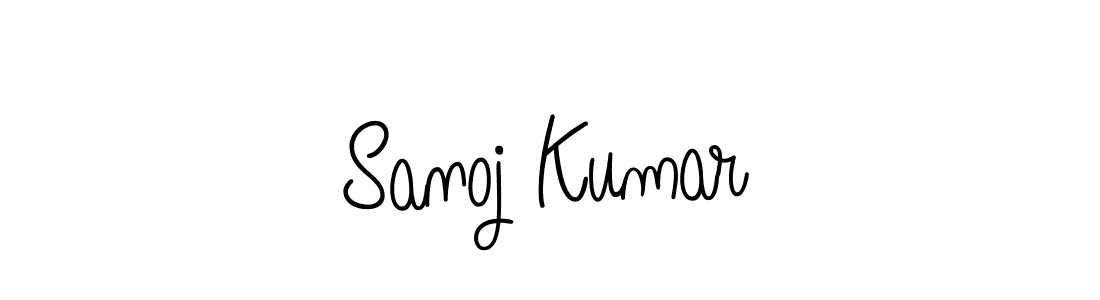 Use a signature maker to create a handwritten signature online. With this signature software, you can design (Angelique-Rose-font-FFP) your own signature for name Sanoj Kumar. Sanoj Kumar signature style 5 images and pictures png