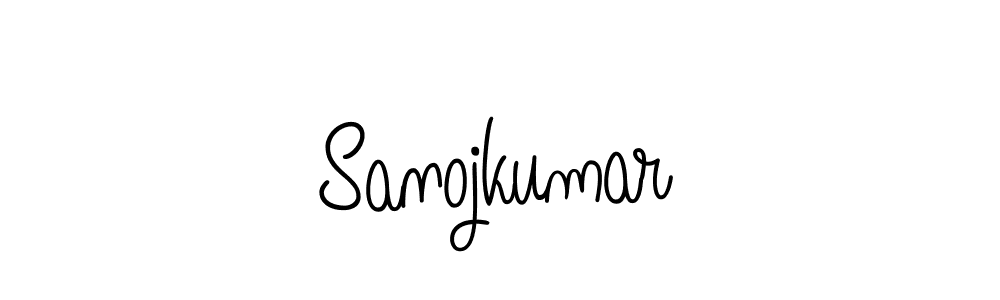You should practise on your own different ways (Angelique-Rose-font-FFP) to write your name (Sanojkumar) in signature. don't let someone else do it for you. Sanojkumar signature style 5 images and pictures png
