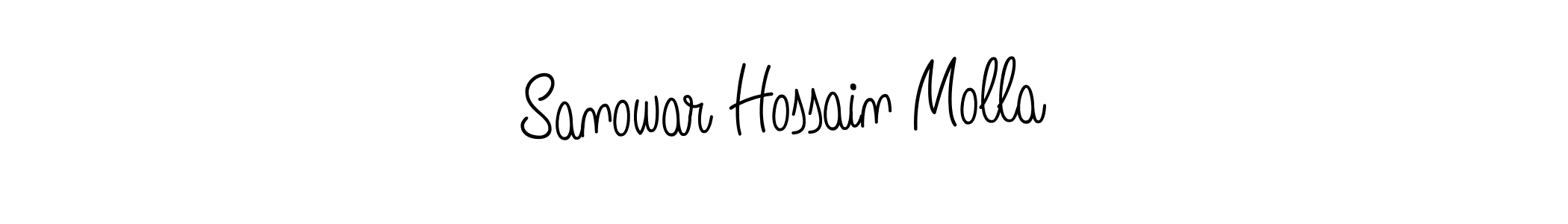 Use a signature maker to create a handwritten signature online. With this signature software, you can design (Angelique-Rose-font-FFP) your own signature for name Sanowar Hossain Molla. Sanowar Hossain Molla signature style 5 images and pictures png