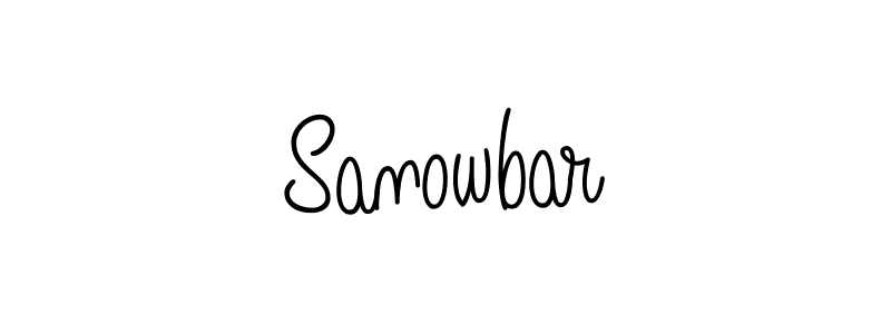 Sanowbar stylish signature style. Best Handwritten Sign (Angelique-Rose-font-FFP) for my name. Handwritten Signature Collection Ideas for my name Sanowbar. Sanowbar signature style 5 images and pictures png