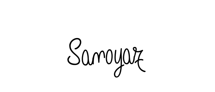 How to make Sanoyaz name signature. Use Angelique-Rose-font-FFP style for creating short signs online. This is the latest handwritten sign. Sanoyaz signature style 5 images and pictures png