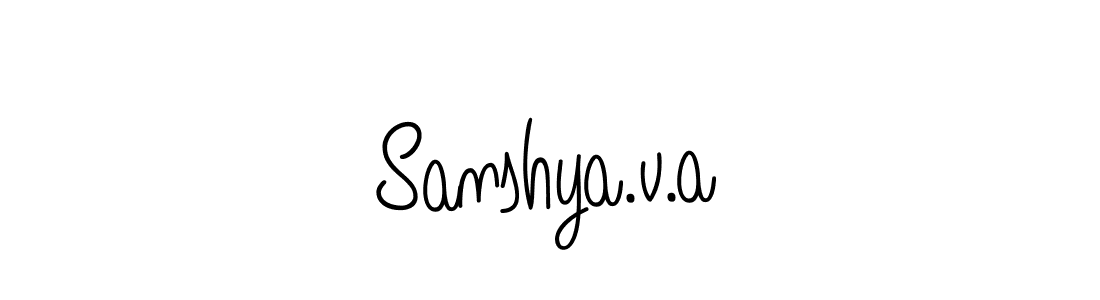 Make a beautiful signature design for name Sanshya.v.a. Use this online signature maker to create a handwritten signature for free. Sanshya.v.a signature style 5 images and pictures png