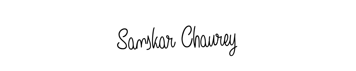 How to make Sanskar Chaurey signature? Angelique-Rose-font-FFP is a professional autograph style. Create handwritten signature for Sanskar Chaurey name. Sanskar Chaurey signature style 5 images and pictures png