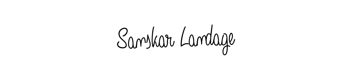 Also You can easily find your signature by using the search form. We will create Sanskar Landage name handwritten signature images for you free of cost using Angelique-Rose-font-FFP sign style. Sanskar Landage signature style 5 images and pictures png