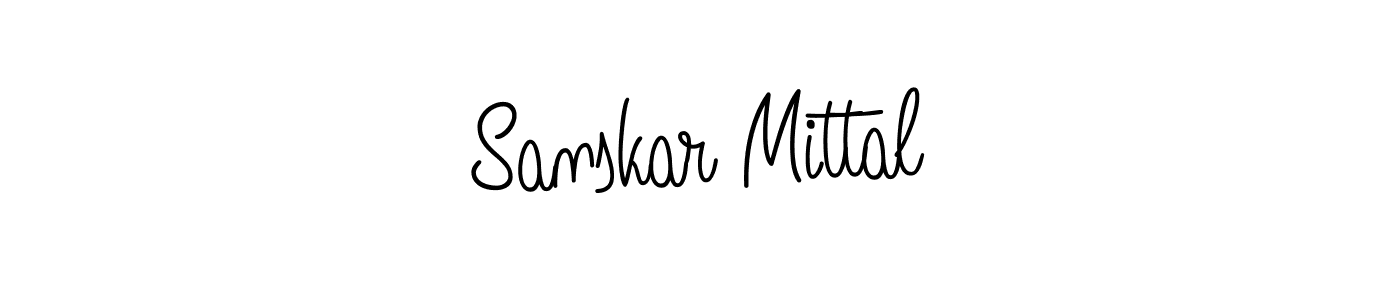 Design your own signature with our free online signature maker. With this signature software, you can create a handwritten (Angelique-Rose-font-FFP) signature for name Sanskar Mittal. Sanskar Mittal signature style 5 images and pictures png