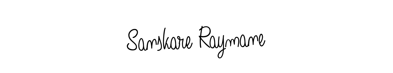 Make a beautiful signature design for name Sanskare Raymane. With this signature (Angelique-Rose-font-FFP) style, you can create a handwritten signature for free. Sanskare Raymane signature style 5 images and pictures png