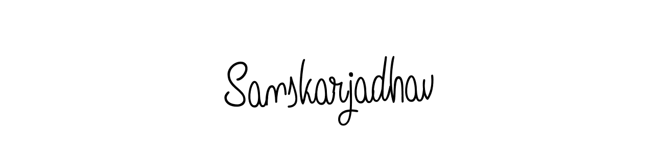 How to Draw Sanskarjadhav signature style? Angelique-Rose-font-FFP is a latest design signature styles for name Sanskarjadhav. Sanskarjadhav signature style 5 images and pictures png