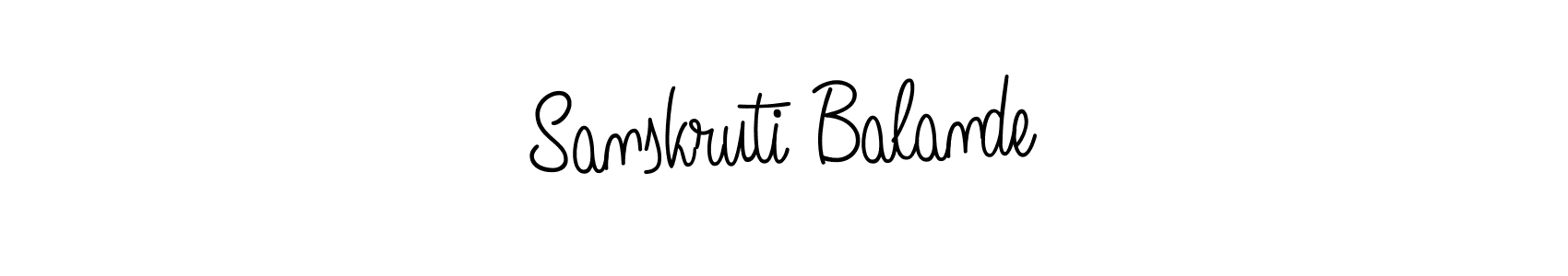 if you are searching for the best signature style for your name Sanskruti Balande. so please give up your signature search. here we have designed multiple signature styles  using Angelique-Rose-font-FFP. Sanskruti Balande signature style 5 images and pictures png