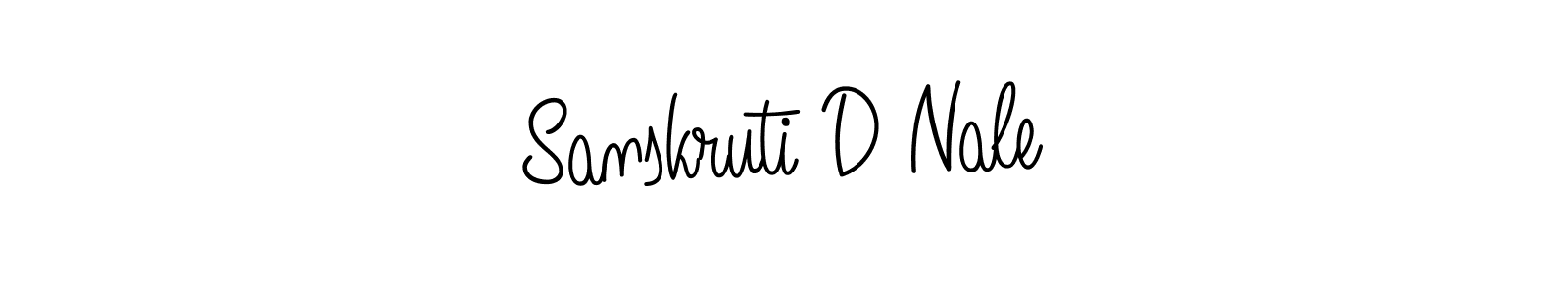 How to Draw Sanskruti D Nale signature style? Angelique-Rose-font-FFP is a latest design signature styles for name Sanskruti D Nale. Sanskruti D Nale signature style 5 images and pictures png