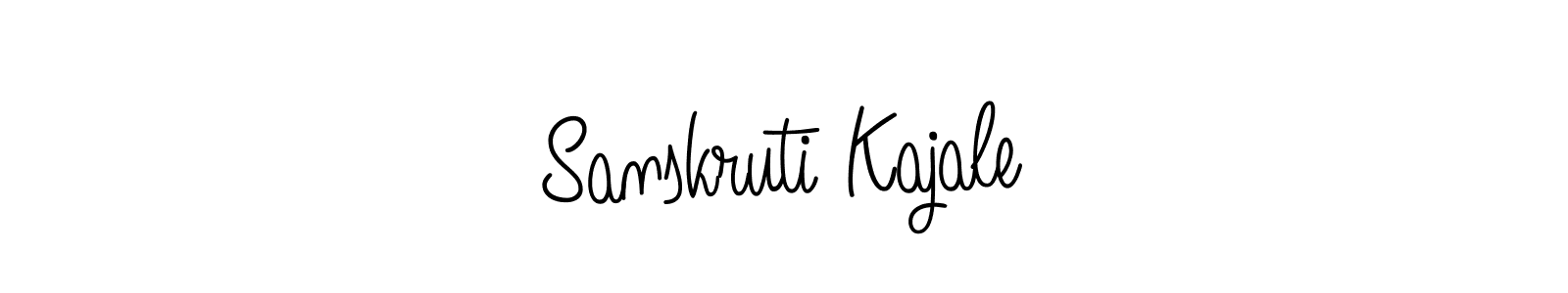 The best way (Angelique-Rose-font-FFP) to make a short signature is to pick only two or three words in your name. The name Sanskruti Kajale include a total of six letters. For converting this name. Sanskruti Kajale signature style 5 images and pictures png