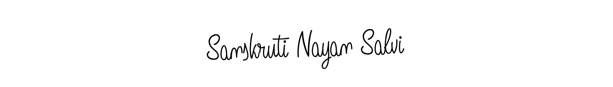 if you are searching for the best signature style for your name Sanskruti Nayan Salvi. so please give up your signature search. here we have designed multiple signature styles  using Angelique-Rose-font-FFP. Sanskruti Nayan Salvi signature style 5 images and pictures png