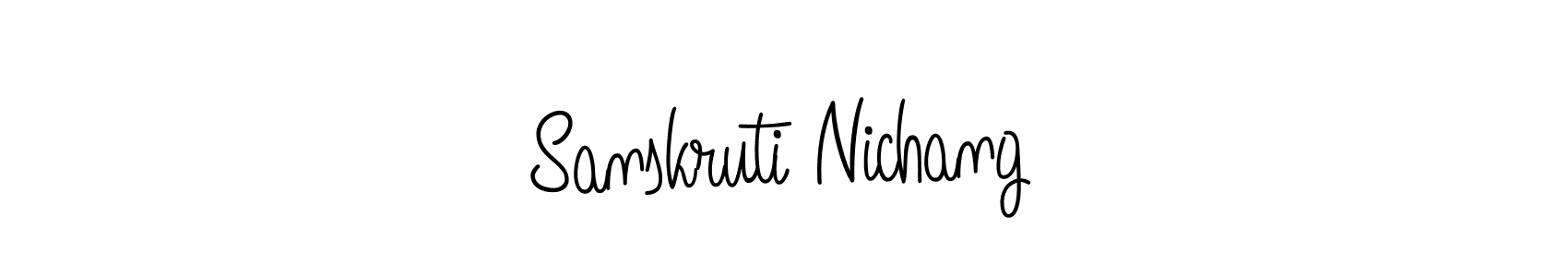 This is the best signature style for the Sanskruti Nichang name. Also you like these signature font (Angelique-Rose-font-FFP). Mix name signature. Sanskruti Nichang signature style 5 images and pictures png