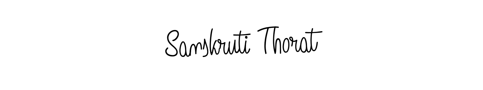 How to make Sanskruti Thorat signature? Angelique-Rose-font-FFP is a professional autograph style. Create handwritten signature for Sanskruti Thorat name. Sanskruti Thorat signature style 5 images and pictures png