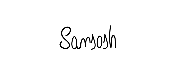 Also we have Sansosh name is the best signature style. Create professional handwritten signature collection using Angelique-Rose-font-FFP autograph style. Sansosh signature style 5 images and pictures png