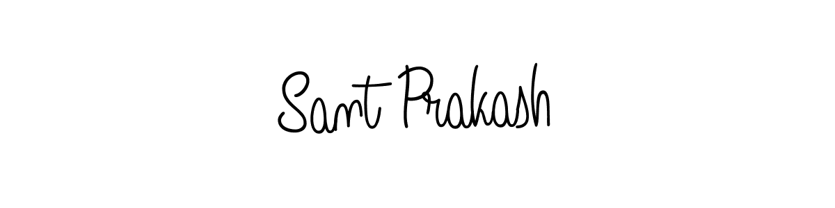 You should practise on your own different ways (Angelique-Rose-font-FFP) to write your name (Sant Prakash) in signature. don't let someone else do it for you. Sant Prakash signature style 5 images and pictures png