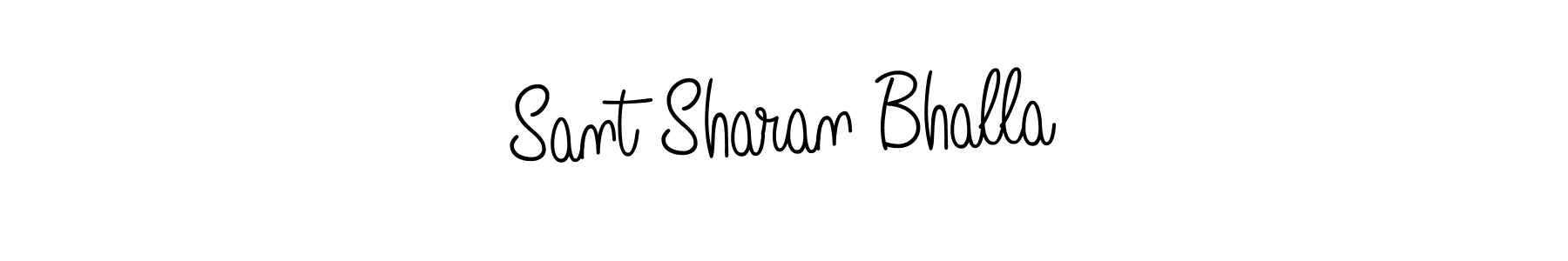 Create a beautiful signature design for name Sant Sharan Bhalla. With this signature (Angelique-Rose-font-FFP) fonts, you can make a handwritten signature for free. Sant Sharan Bhalla signature style 5 images and pictures png