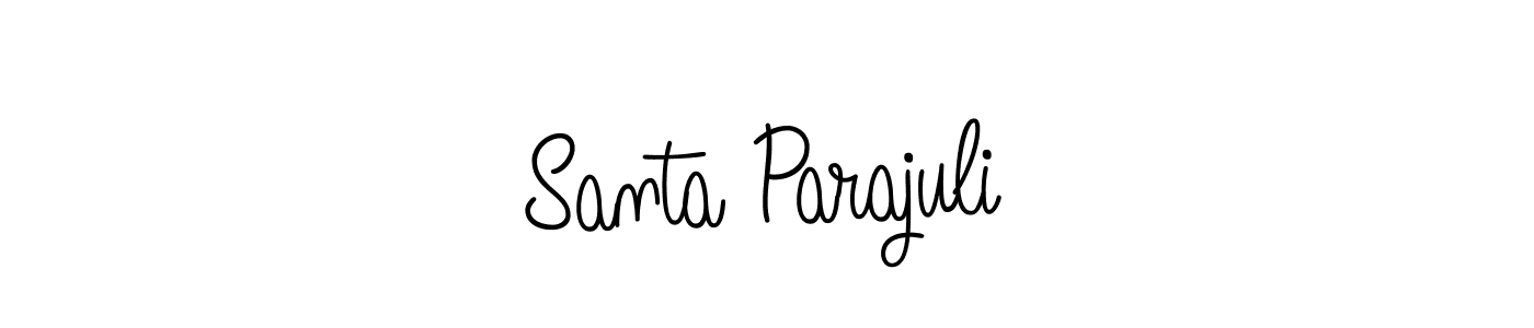 Best and Professional Signature Style for Santa Parajuli. Angelique-Rose-font-FFP Best Signature Style Collection. Santa Parajuli signature style 5 images and pictures png