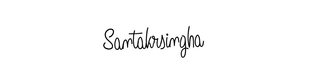Design your own signature with our free online signature maker. With this signature software, you can create a handwritten (Angelique-Rose-font-FFP) signature for name Santakrsingha. Santakrsingha signature style 5 images and pictures png