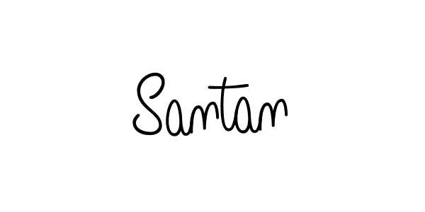 Create a beautiful signature design for name Santan. With this signature (Angelique-Rose-font-FFP) fonts, you can make a handwritten signature for free. Santan signature style 5 images and pictures png