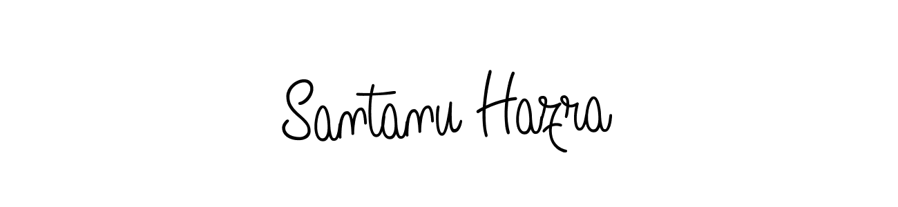 Use a signature maker to create a handwritten signature online. With this signature software, you can design (Angelique-Rose-font-FFP) your own signature for name Santanu Hazra. Santanu Hazra signature style 5 images and pictures png