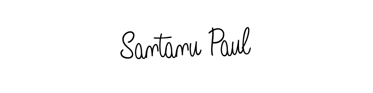 Use a signature maker to create a handwritten signature online. With this signature software, you can design (Angelique-Rose-font-FFP) your own signature for name Santanu Paul. Santanu Paul signature style 5 images and pictures png