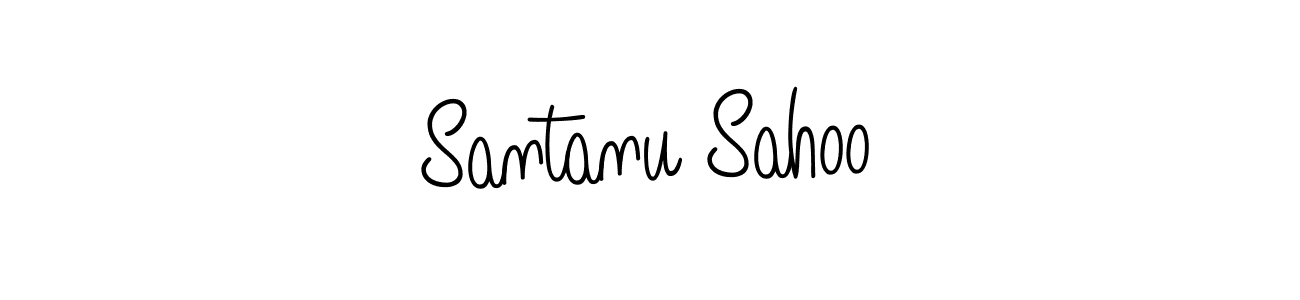 How to make Santanu Sahoo name signature. Use Angelique-Rose-font-FFP style for creating short signs online. This is the latest handwritten sign. Santanu Sahoo signature style 5 images and pictures png