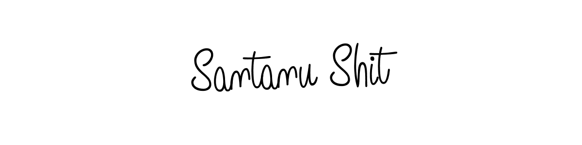 Design your own signature with our free online signature maker. With this signature software, you can create a handwritten (Angelique-Rose-font-FFP) signature for name Santanu Shit. Santanu Shit signature style 5 images and pictures png