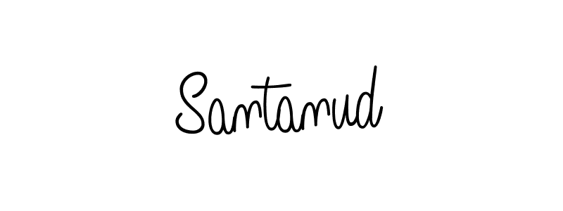 Use a signature maker to create a handwritten signature online. With this signature software, you can design (Angelique-Rose-font-FFP) your own signature for name Santanud. Santanud signature style 5 images and pictures png