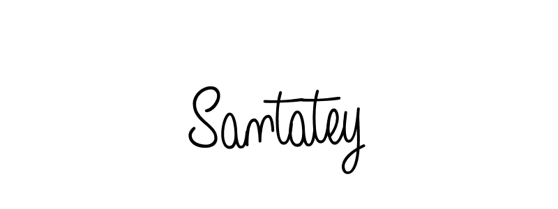 The best way (Angelique-Rose-font-FFP) to make a short signature is to pick only two or three words in your name. The name Santatey include a total of six letters. For converting this name. Santatey signature style 5 images and pictures png