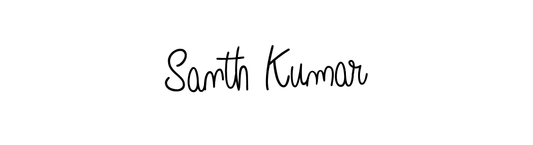 Also we have Santh Kumar name is the best signature style. Create professional handwritten signature collection using Angelique-Rose-font-FFP autograph style. Santh Kumar signature style 5 images and pictures png