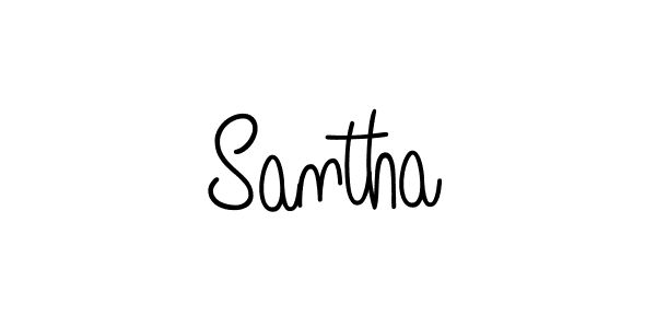 How to make Santha signature? Angelique-Rose-font-FFP is a professional autograph style. Create handwritten signature for Santha name. Santha signature style 5 images and pictures png