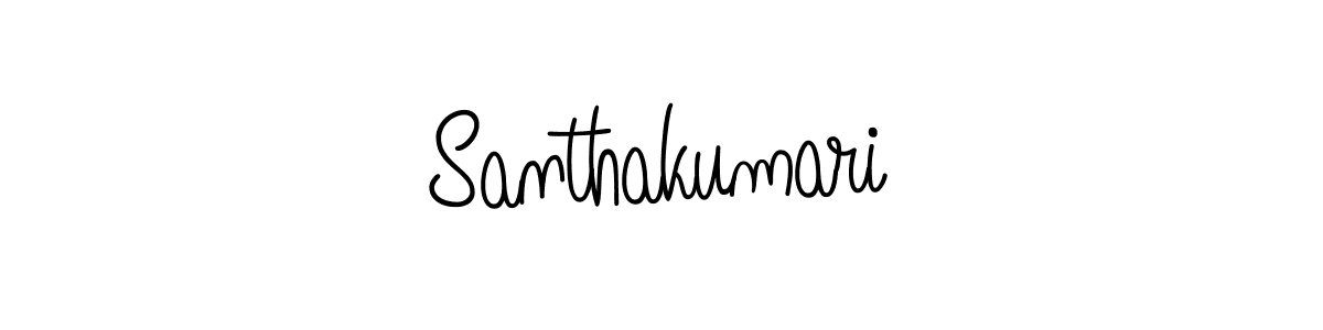 Create a beautiful signature design for name Santhakumari. With this signature (Angelique-Rose-font-FFP) fonts, you can make a handwritten signature for free. Santhakumari signature style 5 images and pictures png