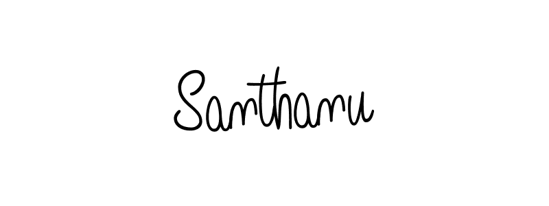 Santhanu stylish signature style. Best Handwritten Sign (Angelique-Rose-font-FFP) for my name. Handwritten Signature Collection Ideas for my name Santhanu. Santhanu signature style 5 images and pictures png