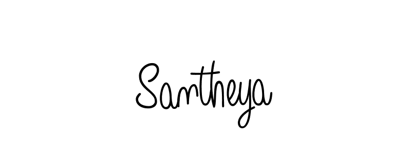 Design your own signature with our free online signature maker. With this signature software, you can create a handwritten (Angelique-Rose-font-FFP) signature for name Santheya. Santheya signature style 5 images and pictures png