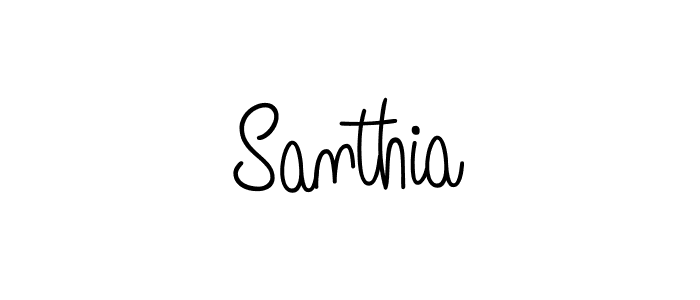 Use a signature maker to create a handwritten signature online. With this signature software, you can design (Angelique-Rose-font-FFP) your own signature for name Santhia. Santhia signature style 5 images and pictures png